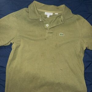 Lacoste Green Polo Shirt Classic Cotton Piqué